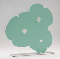 Donald Sultan – Aqua Poppies, 2021 – Mixed média