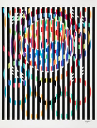 Yaacov Agam – Message of peace, 1988 – Sérigraphie/Silkscreen