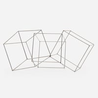 Francois Morellet – Trois cubes imbriqués, 1977 – Metall