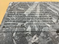 Joseph Kosuth – El mapa de Miranda y la disciplina de Nietzsche, 2004 – Engraving