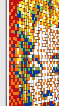 Invader – Rubik Shot Red Marilyn NVDR1-4, 2023 – Mixed média