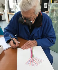 Julio Le Parc – Dessin Infinie 20, 2022 – Marqueur