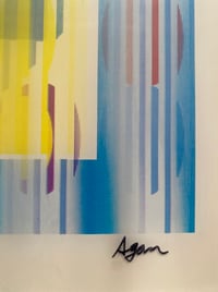 Yaacov Agam – Yellow Haze, from The Evolution Suite I, C. 1995 – Mixed média