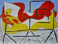 Pablo Picasso – DANAÉ (B. 1084; BA. 1286), 1962 – Grabado en linóleo