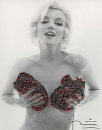 Bert Stern – Marilyn Red Classic Charcoal Roses, 2012 – Foto