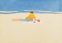 Alex Katz – Figures on beach, 2008 – Aquatint