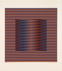 Carlos Cruz-Diez – ORANGE, VERTE y BLEU, 1977 – Siebdruck