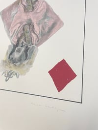 William Wegman – Royal Flush - Diamonds (pink), 1998 – Lithograph