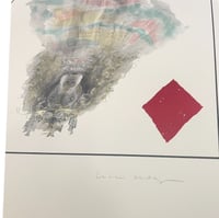 William Wegman – Royal Flush -Diamonds (Pastel-Blue), 1998 – Lithographie
