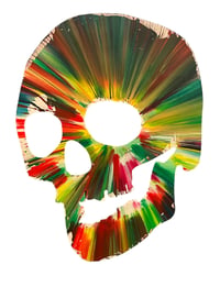 Damien Hirst – Skull Spin Painting, 2009 – Acrílico sobre papel