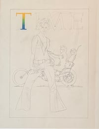 Mel Ramos – Study for Fonda: Sketch #1 (TIME), 1970 – Lápiz