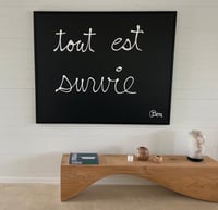 Ben Vautier – Tout est survie, 1994 – Acrylique sur toile