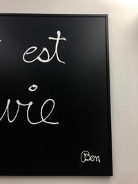 Ben Vautier – Tout est survie, 1994 – Acrylique sur toile
