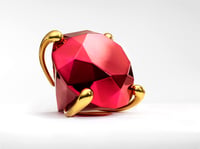 Jeff Koons – Diamond (Red), 2020 – Mixed Media
