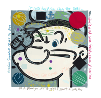 David Spiller – Popeye & Olive, 2021 – Silkscreen