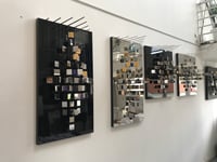 Julio Le Parc – Losange Virtuel sur mirroir, 2021 – Mixed média