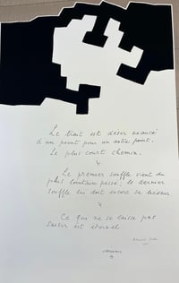 Eduardo Chillida – Placard Jabes, 1975 – Serigrafía