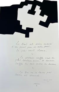 Eduardo Chillida – Placard Jabes, 1975 – Serigrafía