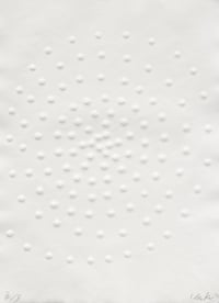 Gunther Uecker – Graphein VIII, Christen Ägypten, 2002 – Gaufrage
