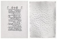Gunther Uecker – Graphein VIII, Christen Ägypten, 2002 – Gaufrage