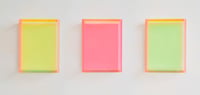 Regine Schumann – Colormirror glow after rose gent, 2025 – Sculpture acrylique