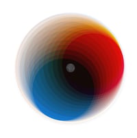 Felipe Pantone – Subtractive Variability Kosmos Axis 2, 2025 – Técnica mixta