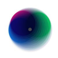 Felipe Pantone – Subtractive Variability Kosmos Axis 2, 2025 – Técnica mixta