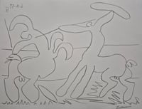 Pablo Picasso – Combat de centaures IV, 1959 – Lithographie