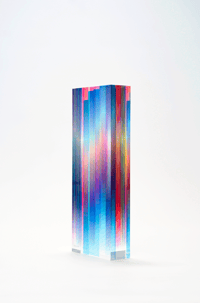 Felipe Pantone – Subtractive Variability Vitreum 2, 2025 – Acryl Skulptur