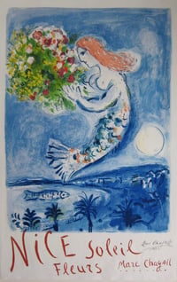 Marc Chagall – The Bay of Angels (La Baie des Anges), 1962 – Litografía