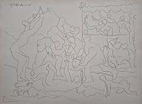Pablo Picasso – Jeu de corrida, 1957 – Etching