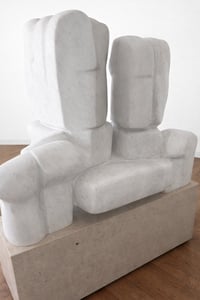 Livia Canestraro – Seated Couple, ca 1985 – Marmor
