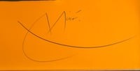 Joan Miró – L'Hypnotiseur (orange), 1969 – Lithograph