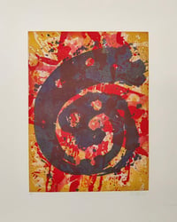 Sam Francis – Mehrfarbige Spirale, 1970 – Etching and Aquatint