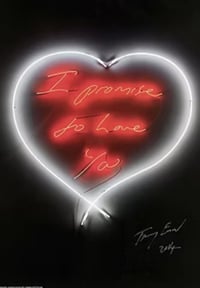 Tracey Emin – Full Set of Hand-Signed Love Neon Posters, 2014/2015 – Lithographie