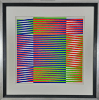 Carlos Cruz-Diez – Composition '4 D'. Couleur Additive, 1970 – Screen-print