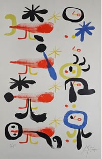 Joan Miró – Les Oiseleurs I, 1951 – Litografía