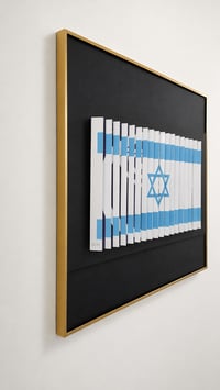 Yaacov Agam – The Star of David at the Heart of the Flags of the Nations – Mischtechnik