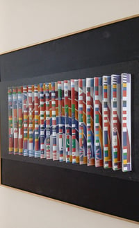 Yaacov Agam – The Star of David at the Heart of the Flags of the Nations – Mischtechnik