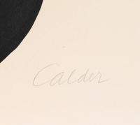 Alexander Calder – Black Moon and Red Sun, ca. 1970 – Lithografie