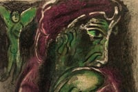 Marc Chagall – Job in Despair, 1960 – Lithograph