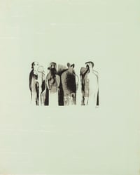 Henry Moore – La Poesie: Four Standing Figures (C. 323), 1973-1975 – Litografía