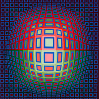 Cebras y líneas ópticas: los cielos nocturnos del espacio-tiempo de Victor Vasarely