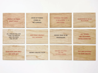 Jenny Holzer – Truisms (set of 12), 2018 – Sérigraphie (Screen-print)