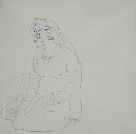 Goud, Laxma | Untitled (lady), +- 1970 — available on Composition Gallery