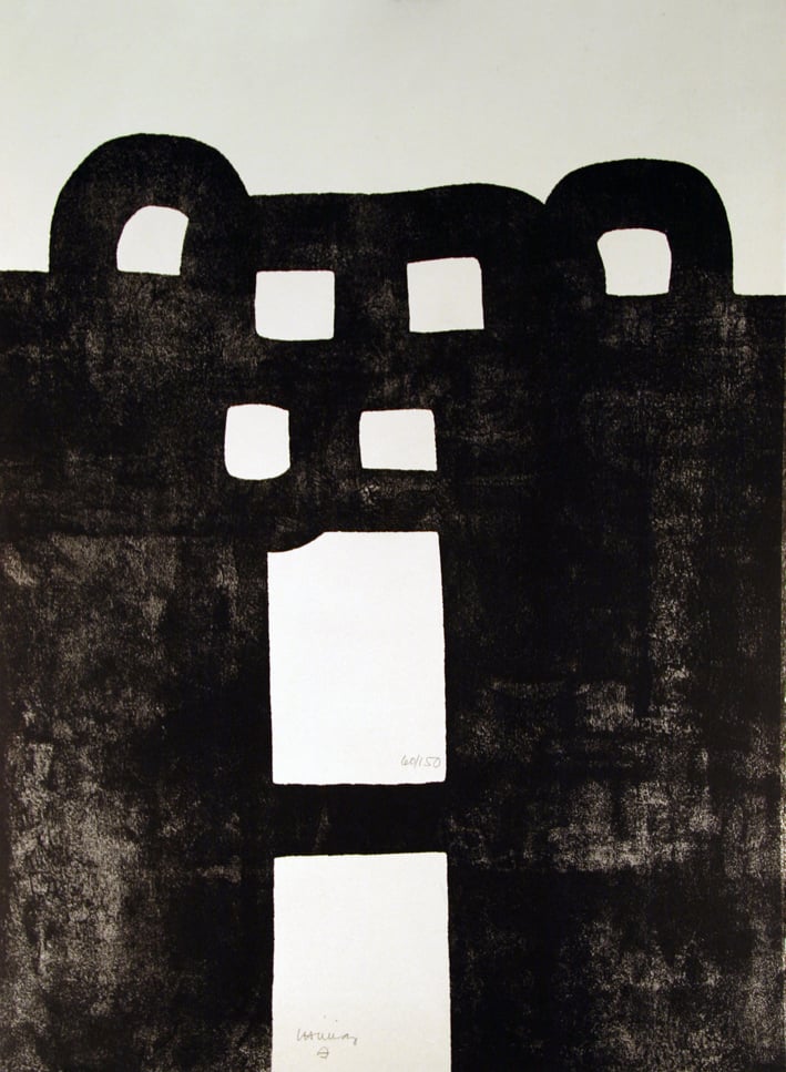 Chillida, Eduardo | Gurutze Gorria, 1984 — available on Composition Gallery