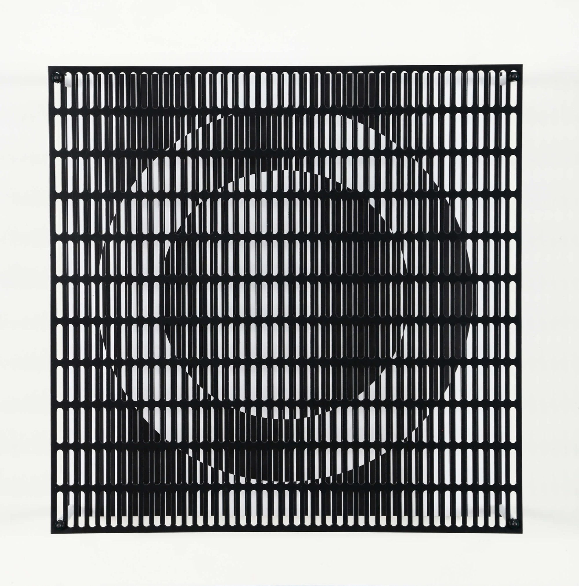 Asis, Antonio | vibration cercles noir et blanc, 2010 — available on Composition Gallery