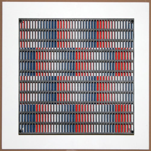Asis, Antonio | vibration bandes bleus et rouges, 2010 — available on Composition Gallery