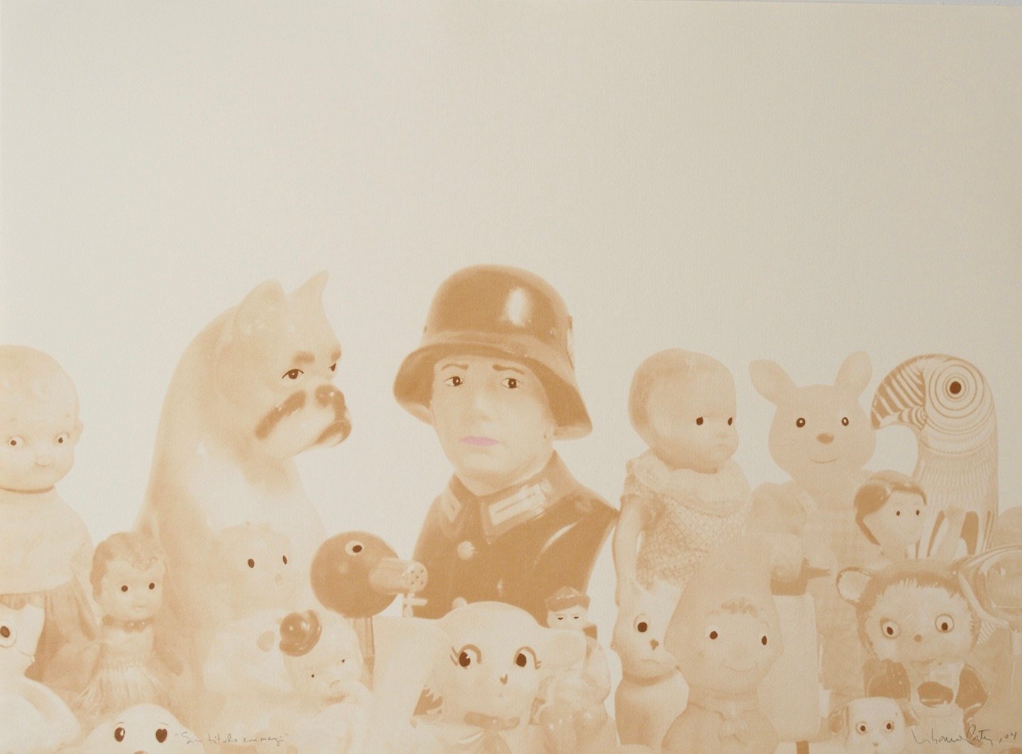 Porter, Liliana | Sin título con nazi , 2005 — available on Composition Gallery