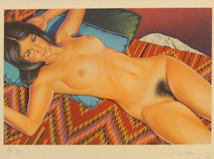Ramos, Mel | You Get More Salami with Modigliani, 1974 — available on Composition Gallery